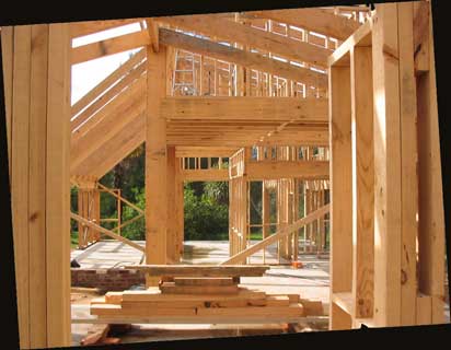 inside post and beam frame
