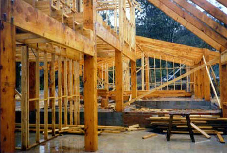 wet timber frame
