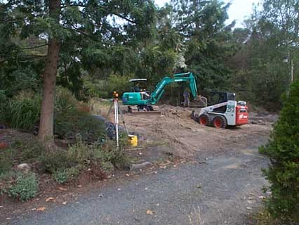 beginning the excation