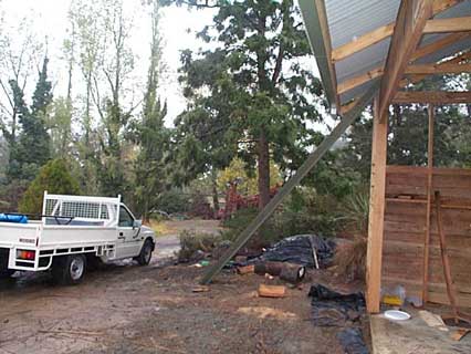 front temporary spouting