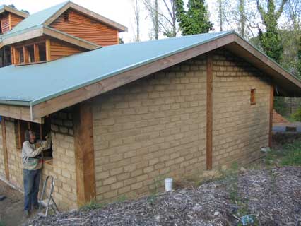 mudbrick west wall