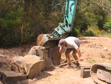 nick moving rocks