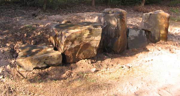 rocks in place